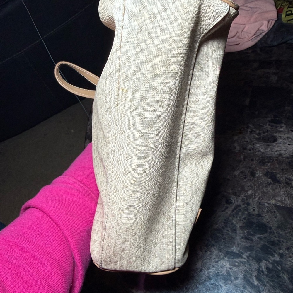 1984 Liz Claiborne Beige and Brown Crossbody Bag - Picture 4 of 10